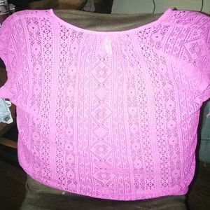 Lace crop top